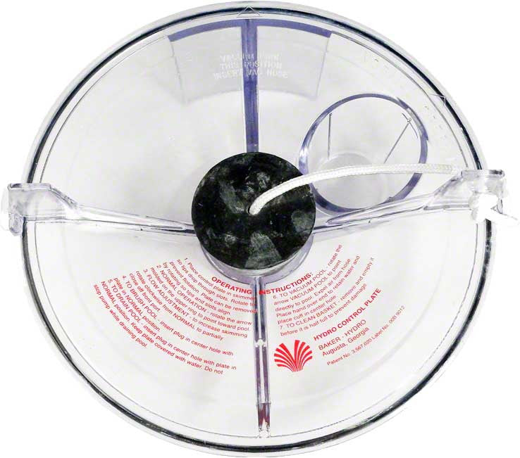 Poolweb 51B1024 - Skimmer Control Plate - Baker-Hydro
