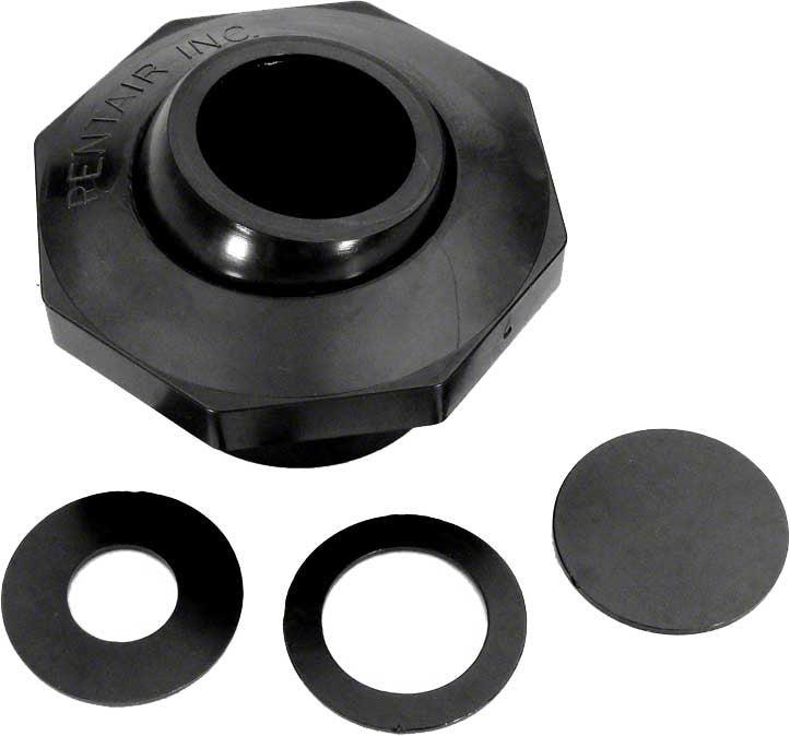 Insider Inlet Fitting - 1-1/2 Inch Slip - Snap-in Disks - Black