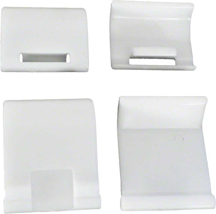 Rear Skirt Kit for 4X Pool Cleaners - White (2 Hinged - 2 Non-Hingedt)