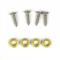 Sign Mounting Screws - 3/4 Inch - Stainless Steel - Set of 4