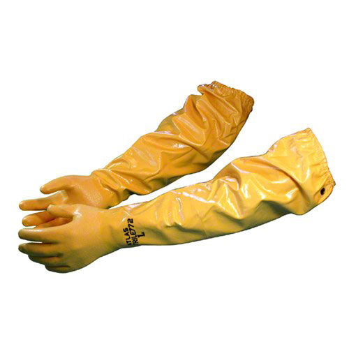 Nitrile Chemical Resistant Gloves - 26 Inch Yellow - 1 Pair