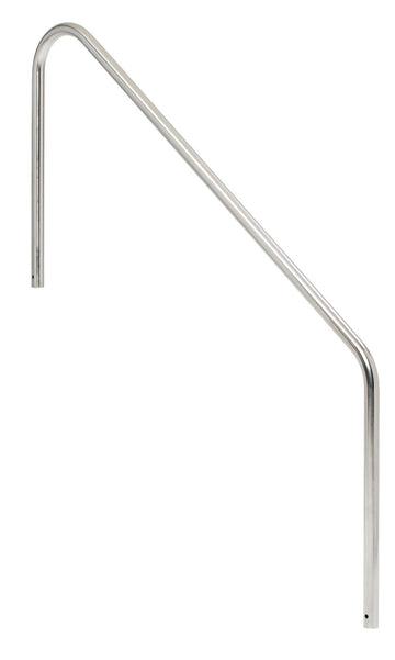 Stair Mounted 2-Bend 4 Foot Heavy-Duty Pool Hand Rail - 1.90 x .109 Inches