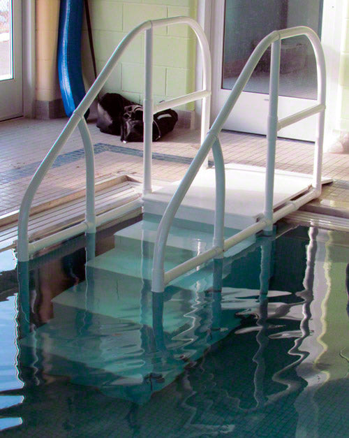 ADA Pool Stairs - 5-Tread Handicap Access