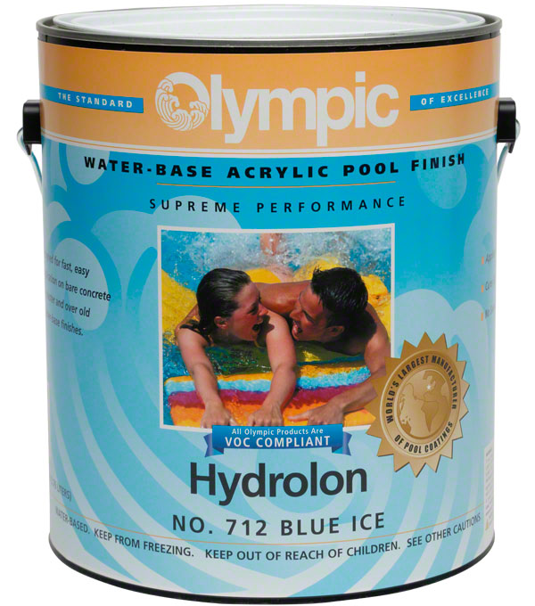 Hydrolon Pool Paint - Case of Four Gallons - Blue Ice