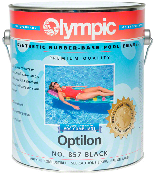 Optilon Pool Paint - Five Gallon - Black