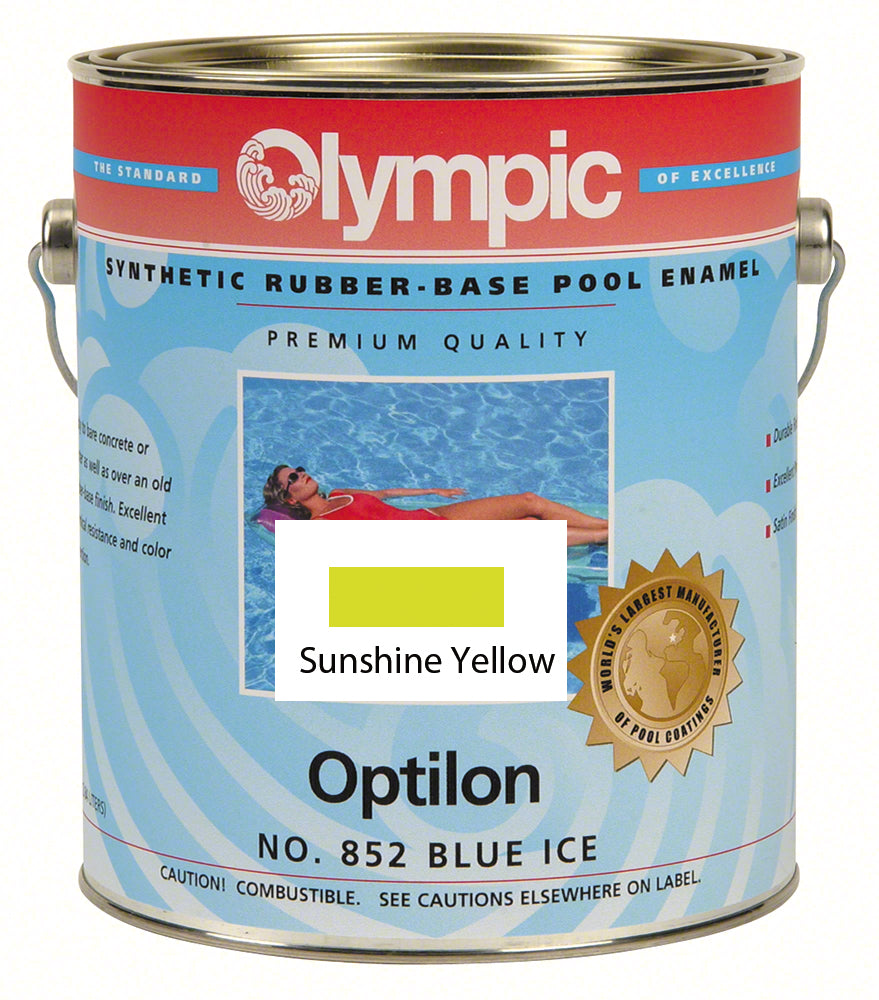 Optilon Pool Paint - Case of Four Gallons - Sunshine Yellow