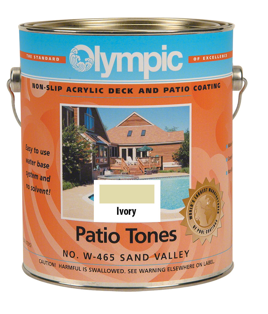 Patio Tones Deck Paint - One Gallon - Ivory