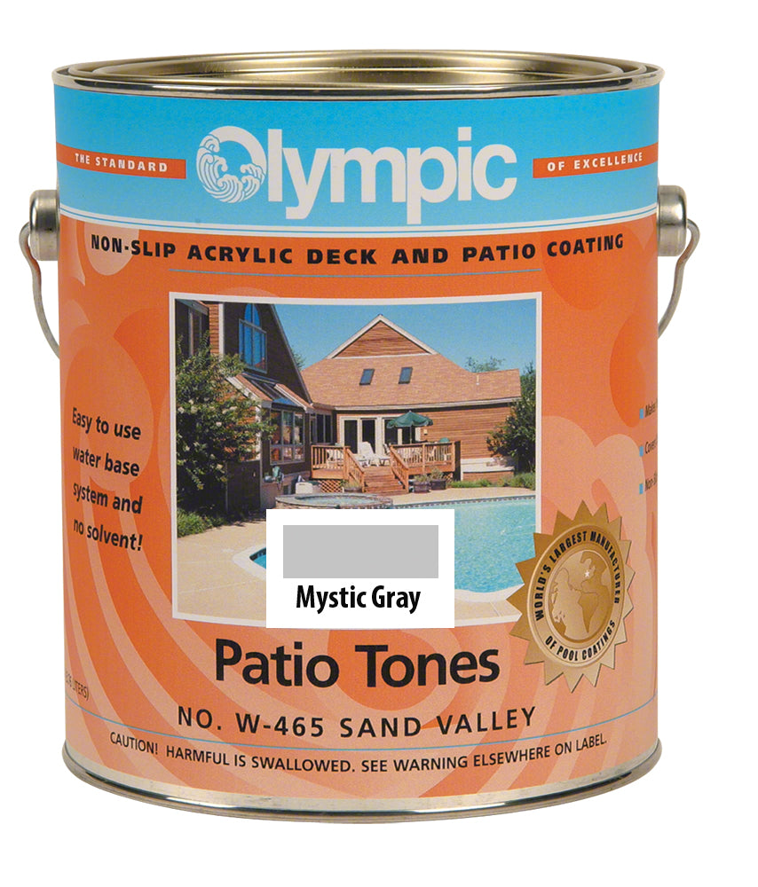 Patio Tones Deck Paint - One Gallon - Mystic Gray