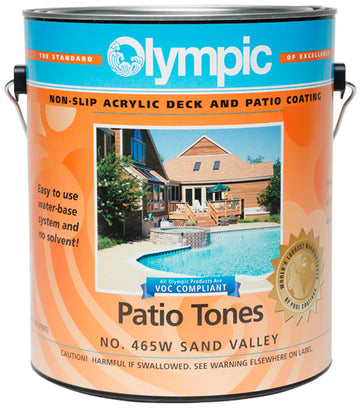 Patio Tones Deck Paint - Case of Four Gallons - Sand Valley