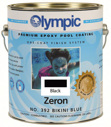 Zeron Pool Paint - Case of Four Gallons - Black