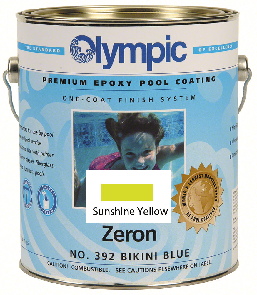 Zeron Pool Paint - Case of Four Gallons - Sunshine Yellow