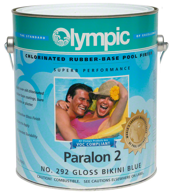 Paralon 2 Pool Paint - Case of Four Gallons - Bikini Blue