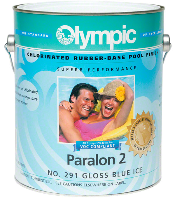 Paralon 2 Pool Paint - Case of Four Gallons - Blue Ice