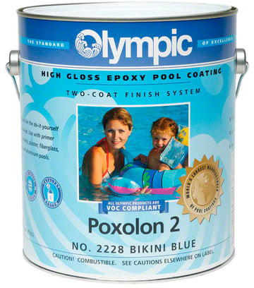 Poxolon 2 Pool Paint - Case of Four Gallons - Bikini Blue