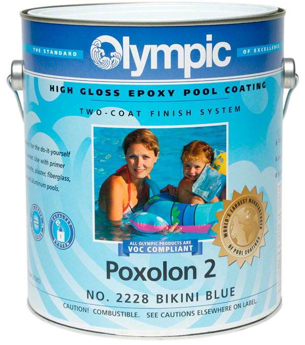 Poxolon 2 Pool Paint - One Gallon - Bikini Blue