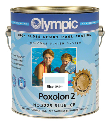 Poxolon 2 Pool Paint - Case of Four Gallons - Blue Mist