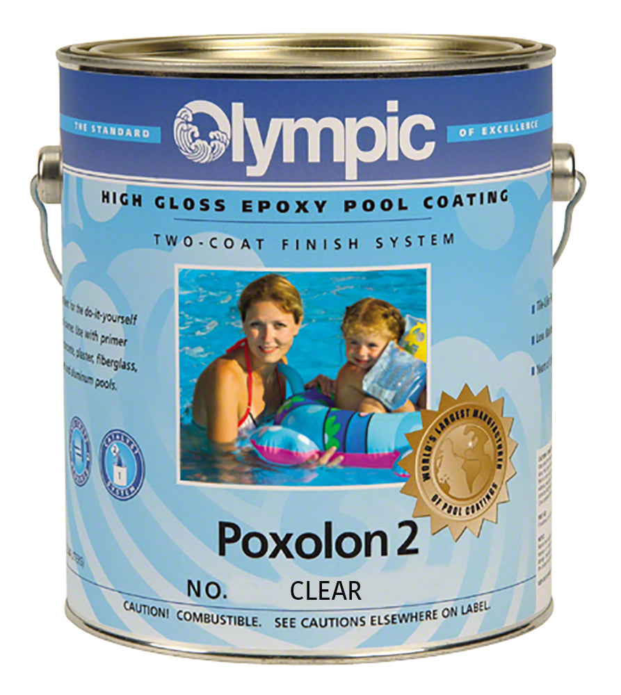 Poxolon 2 Pool Paint - Case of Four Gallons - Clear