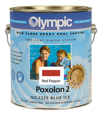 Poxolon 2 Pool Paint - One Gallon - Red Pepper