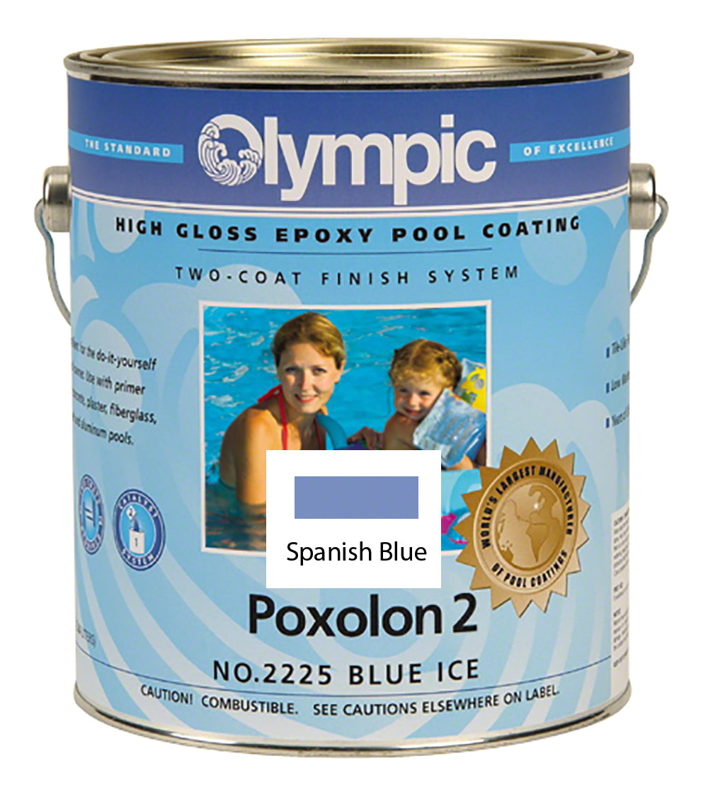 Poxolon 2 Pool Paint - Case of Four Gallons - Spanish Blue
