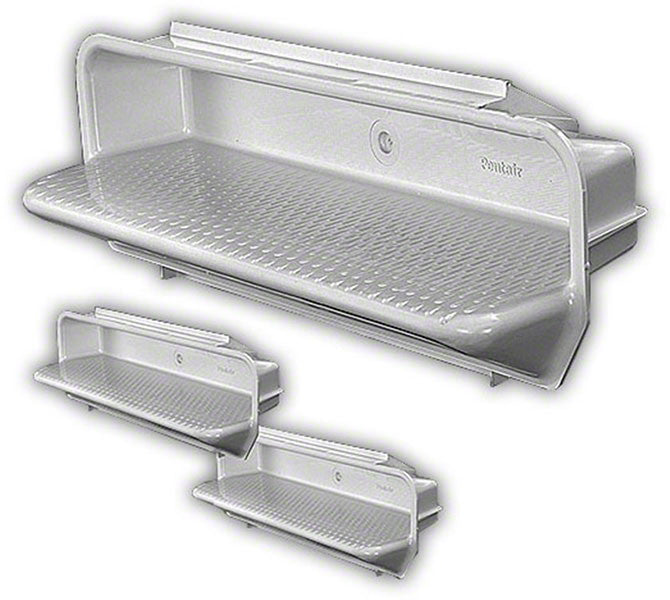 15 Inch Step 82400700 - Pentair Plastic Recessed In-Wall Steps - 15 Inches - White