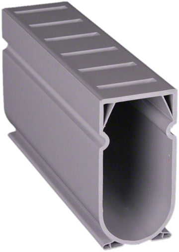 Deck Drain 1.6 Inch Width - Gray - 10 Foot Lengths - Case of 8 (80 Feet) - Includes Couplers and End Adapters