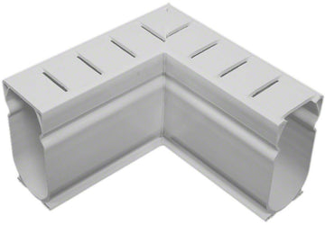 Deck Drain 90 Degree Angle Fitting 1.6 Inch Width - White