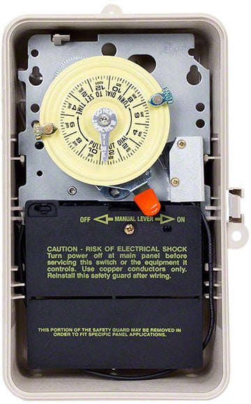 Mechanical 24-Hour Time Switch With Heater Protection - DPST 208-277 Volts - Outdoor Plastic