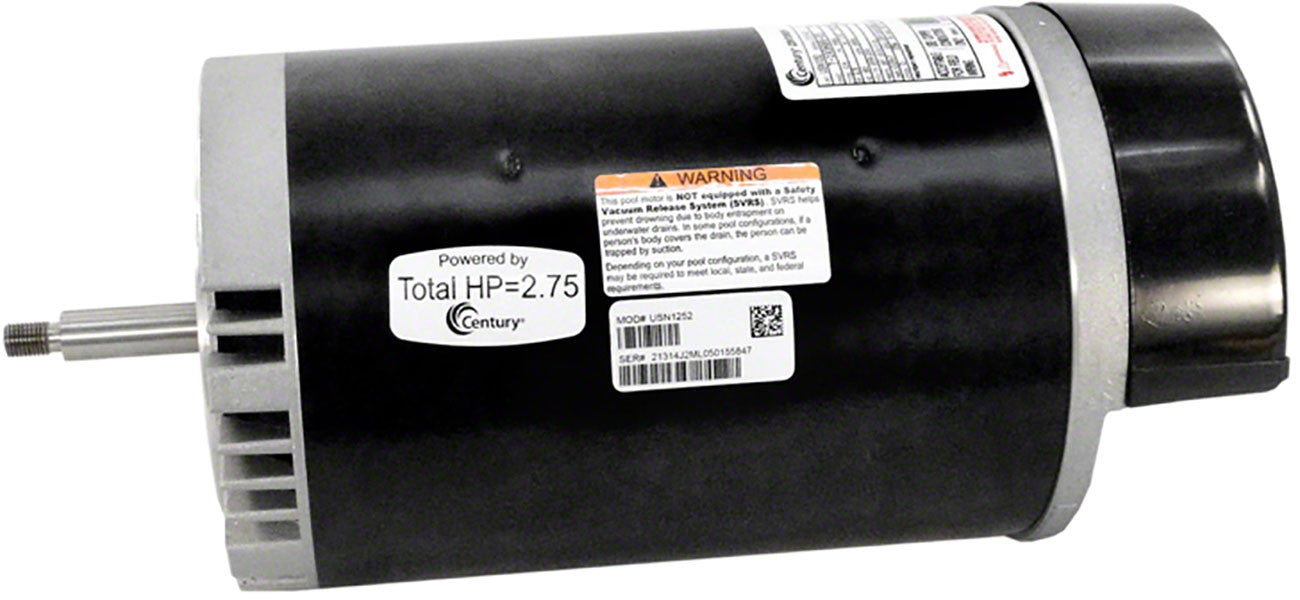 2-1/2 HP Pump Motor 56J Frame - 1-Speed 1-Phase 208-230 Volts - Energy Efficient