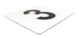 Slash (/) Symbol Plastic Overlay Pool Depth Marker - 6x6 Inch - P611545