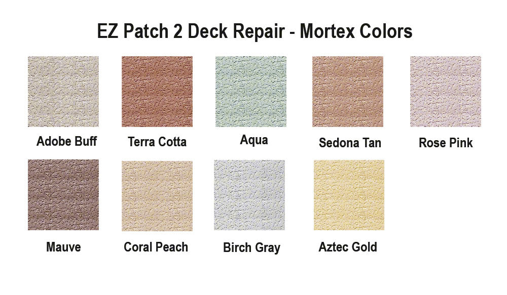 Mortex Pooldeck Colors for Mortex Kool Deck Surfaces - 50 Pounds