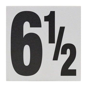 6 1/2 Ceramic Skid Resistant Tile Depth Marker 6 Inch x 6 Inch with 5 Inch Lettering