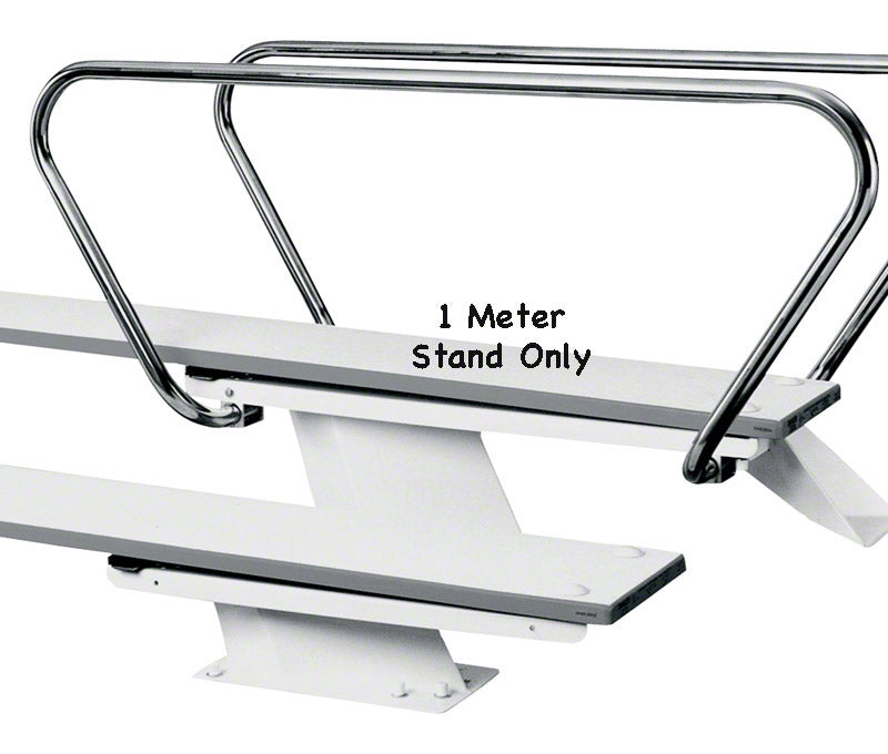 1 Meter Steel Diving Stand for 10 Foot Board - Radiant White - Includes Jig and Hardware