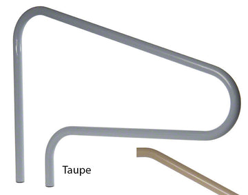 Deck Mounted 51 Inch Pool Stair Rail - 1.90 x .049 Inches - Powder Coated Taupe