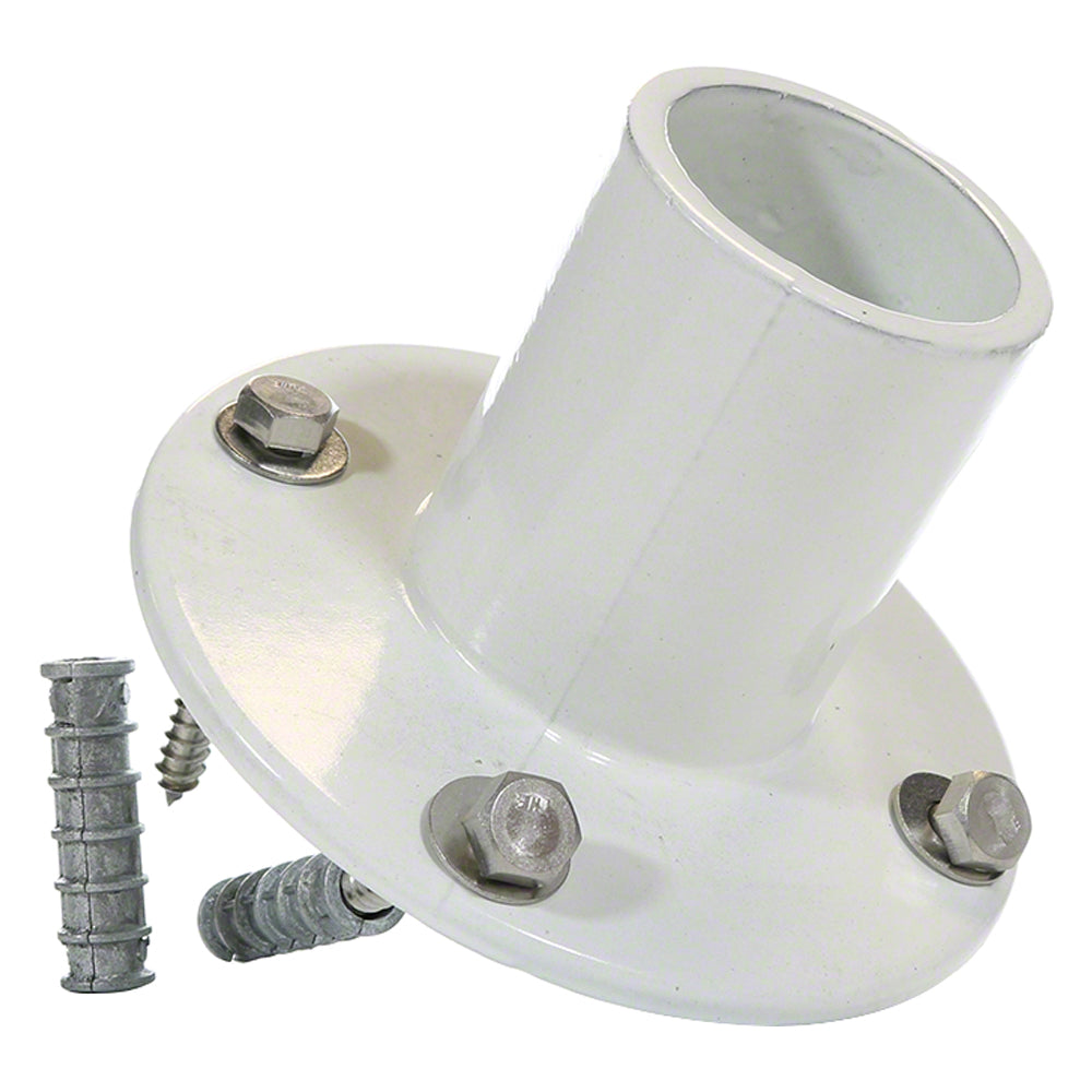 Aluminum Anchor Flange 1.90 Inch O.D. - White