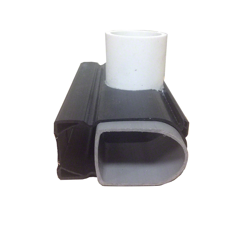 Deck Drain Side Adapter Fitting 1.6 Inch Width - Black - Adapts to 1-1/2 Inch Schedule 40 Pipe