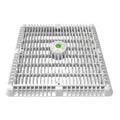 12 Inch Square Wave Anti-Entrapment Suction Outlet Cover With Vented Riser Ring and Mud Frame