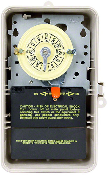Mechanical 24-Hour Time Switch With Heater Protection - DPST 208-277 Volts - Outdoor Metal