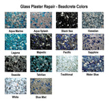 Glass Bead Plaster Pool Repair - Fast Set - 10 Pounds - Beadcrete Glass Bead Colors