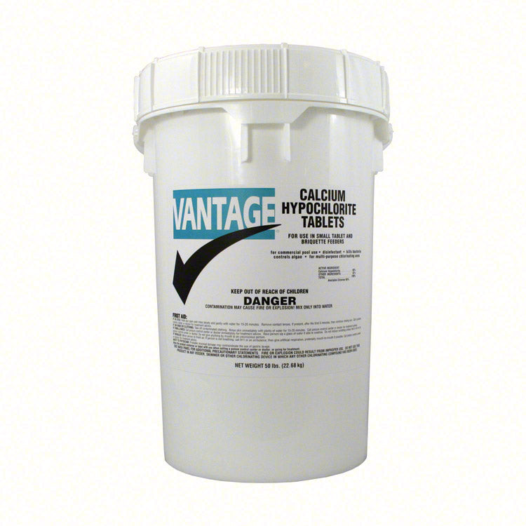 Vantage 1 Inch Tabs Calcium Hypochlorite - 50 Lbs.