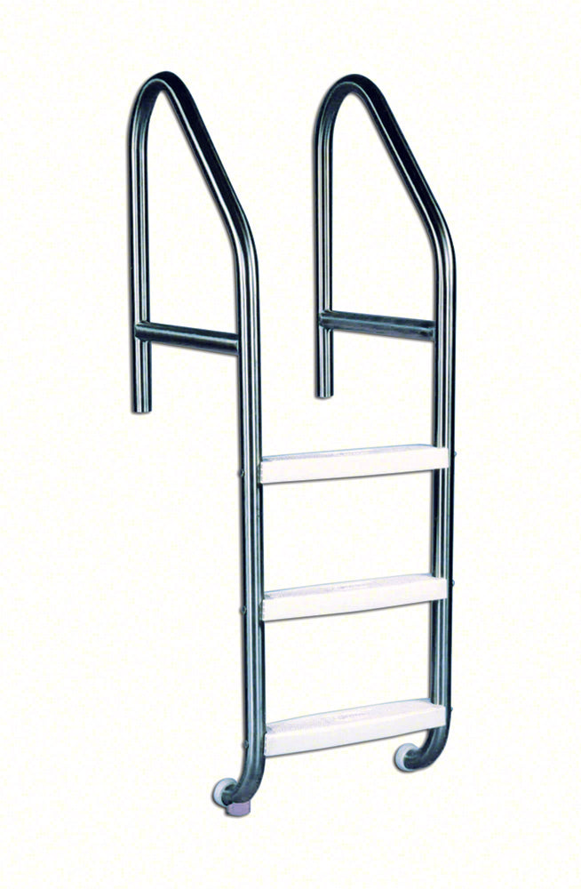 3-Step 36 Inch Wide Cross-Braced Heavy-Duty Ladder 1.90 x .109 Inch