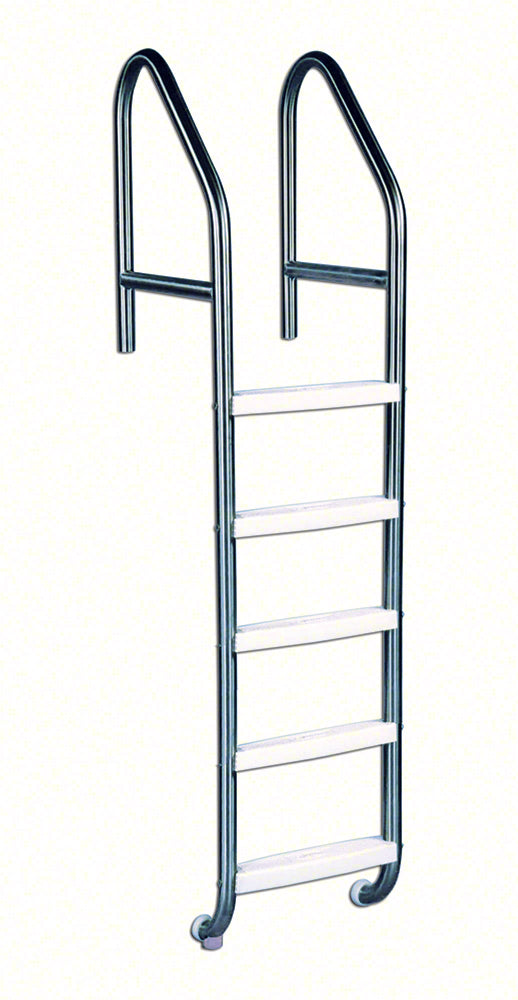5-Step 36 Inch Wide Cross-Braced Heavy-Duty Ladder 1.90 x .145 Inch