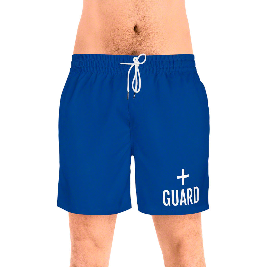 Men's Guard Mid-Length Swim Shorts - Blue