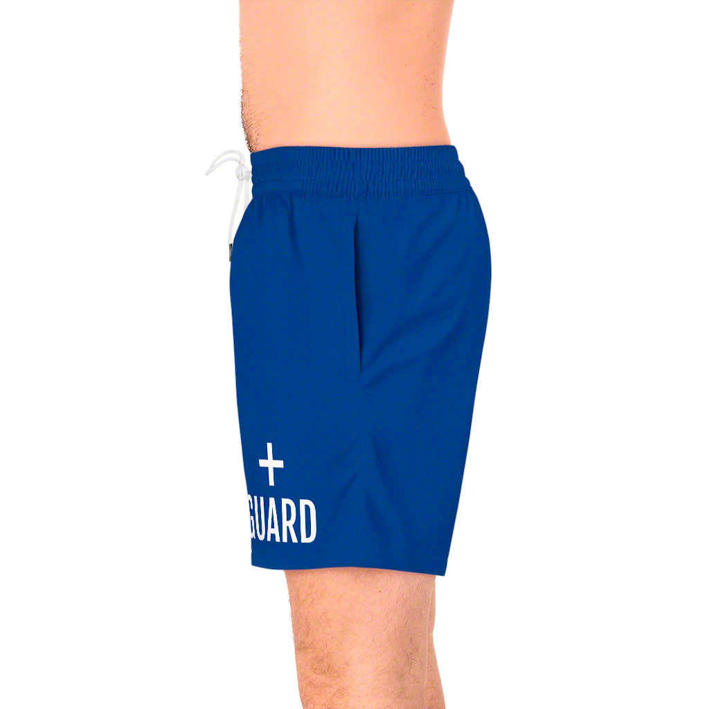 Men's Guard Mid-Length Swim Shorts - Blue