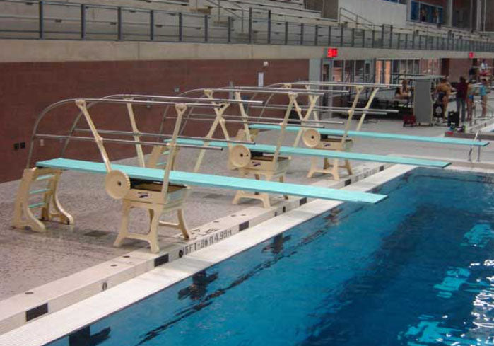 Duraflex 1 Meter Dive Stand with Double Rail (Both Sides) - No Anchors