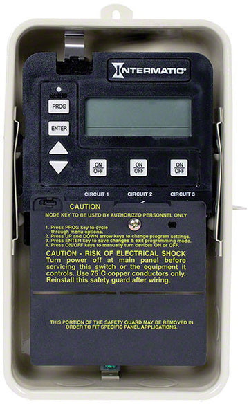 Three-Circuit 24-Hour Electronic Time Control - 3-SPST 120/240 Volts