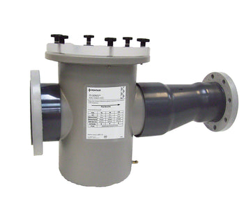 PS Series Inline Strainer 6 x 3 Inch Plastic Flanged Eccentric