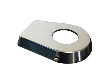 Stainless Steel Oblong Locking Escutcheon Plate - 1.50 Inch O.D.