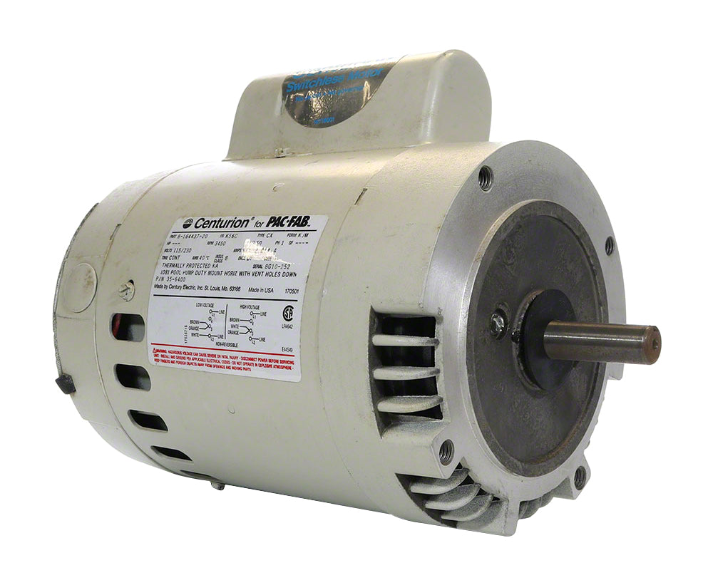 1/2 HP Pump Motor 56C Frame - 1-Speed 1-Phase 115/230 Volts