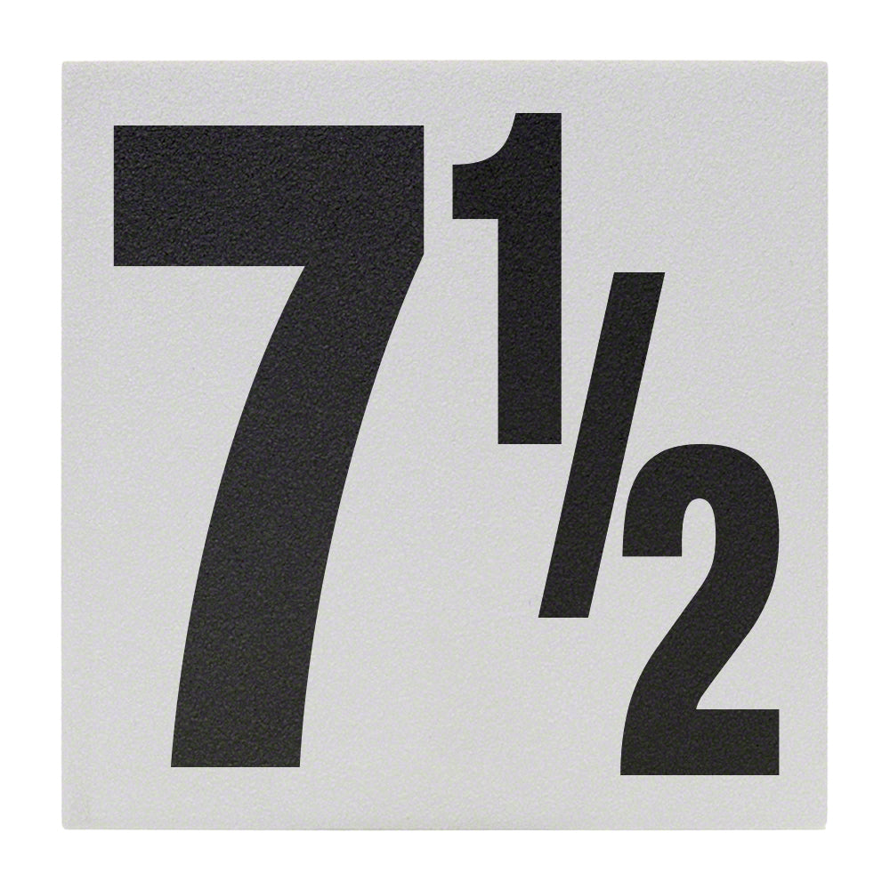 7 1/2 Ceramic Skid Resistant Tile Depth Marker 6 Inch x 6 Inch with 5 Inch Lettering