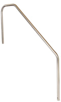 Stair Mounted 3-Bend 8 Foot Pool Hand Rail - 1.90 x .065 Inches